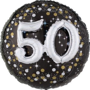 Balão 50 anos preto