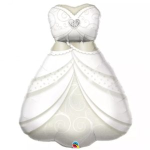 Balão de vestido de casamento