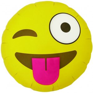 Balão Emoji Winking Round