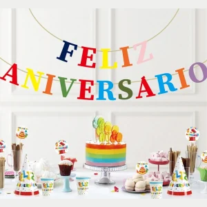 Bandeirinha Feliz Aniversário Recortada