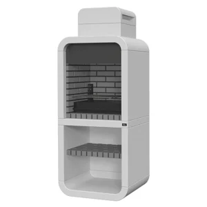BELÉM CHURRASQUEIRA MODULAR DESIGN CURVO EM TIJOLO CINZENTO
