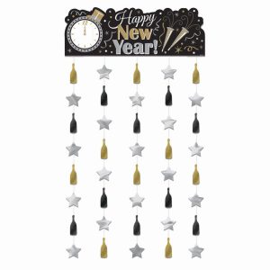 Cortina/Cartaz Happy New Year para porta