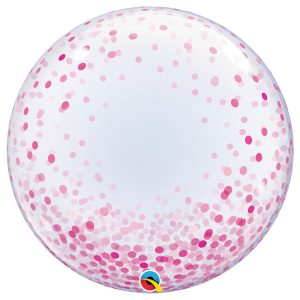 Bubble Confettis Cor de Rosa