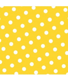 Guardanapo amarelo com bolinhas