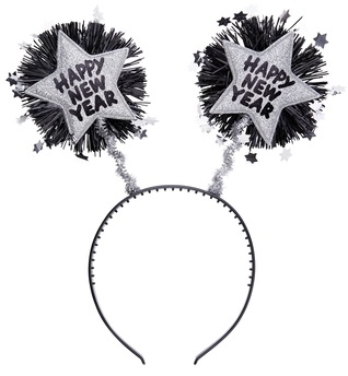 Tiara Happy New Year (Dourado e Prata)