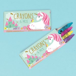 Conjunto lápis de cera 12 packs Unicórnio