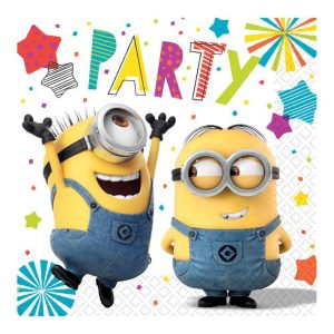 Guardanapo Minions Gru mal disposto