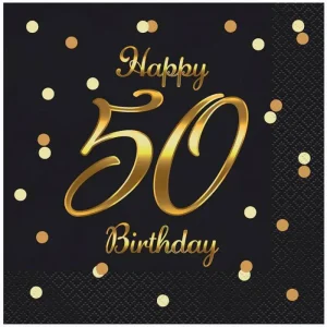 Guardanapos happy birthday 50