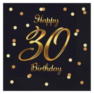 Guardanapos happy birthday 30