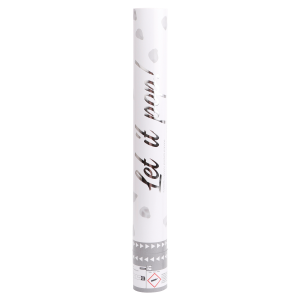 Tubo de confetis Petalas Branco