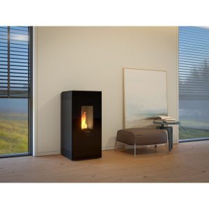 SALAMANDRA A PELLETS VANTAA GLASS PRETO