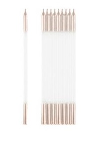 VELAS BRANCAS E ROSE GOLD