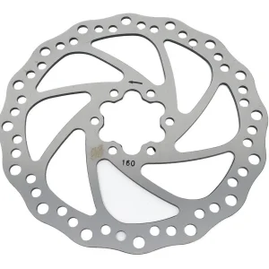 Disco Rotor 160mm 6 Parafusos High One Cromado 6 Furos Bike