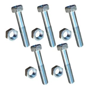 Kit 10 Parafusos De Selim Sextavado C/ Porca Quadro Aço Bike